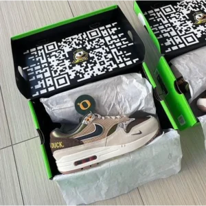 Classy Nike Air Max 87 University Oregon Ducks Shoes For Men (SHUB249)