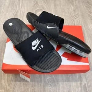Classy Nike Air Max Camden Black White Slides For Men (BH986)