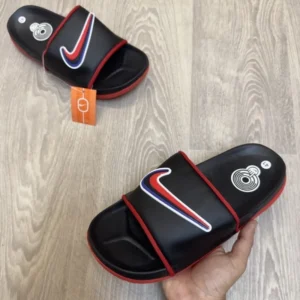 Classy Nike Air Max Cirro Black Red Multi Flip Flops For Men (BH1023)