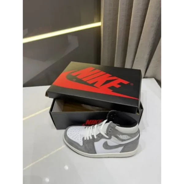 Imported Nike Air Jordan Retro 1 High Washed Grey Black Shoes For Men (BSF1075) Imported Nike Air Jordan Retro 1 High Washed Grey Black Shoes For Men (BSF1075)
