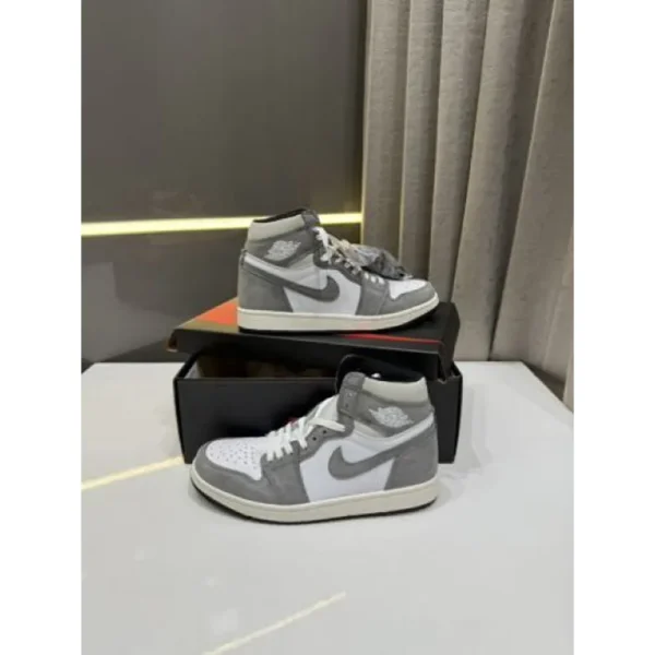Imported Nike Air Jordan Retro 1 High Washed Grey Black Shoes For Men (BSF1075) Imported Nike Air Jordan Retro 1 High Washed Grey Black Shoes For Men (BSF1075)
